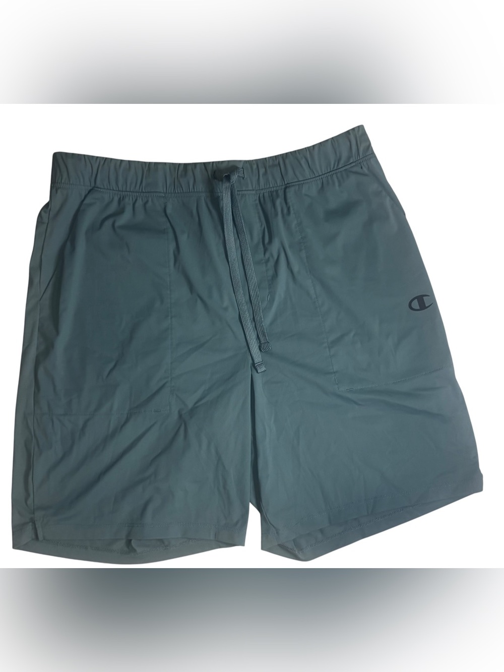 Champion Men’s Performance Athletic Shorts Green Drawstring Training Gym Size La